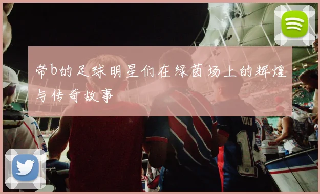 带b的足球明星们在绿茵场上的辉煌与传奇故事